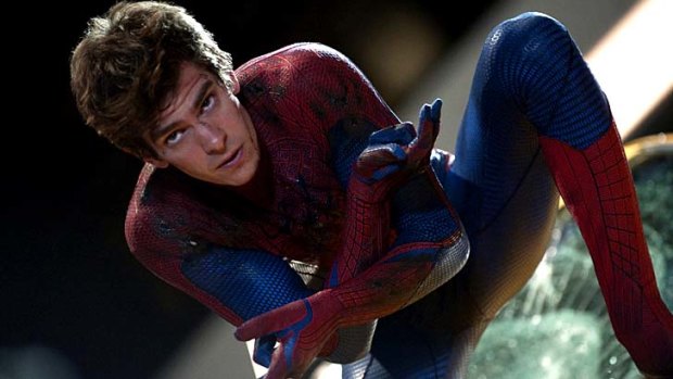 Andrew Garfield as Peter Parker, aka Spider-Man in <em>The Amazing Spider-Man</em>.
