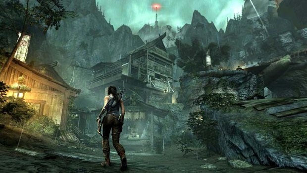 A screenshot from Tomb Raider.