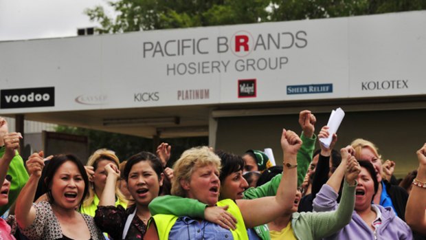 Pacific Brands clothing manufacturers have announced more than 1800 job losses across Australia.
