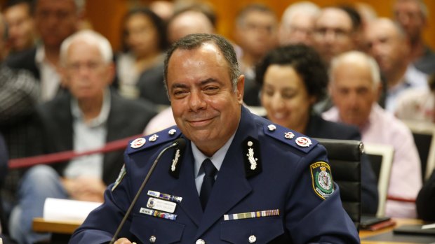 NSW Police Deputy Commissioner Nick Kaldas after giving his evidence to the inquiry on Tuesday.