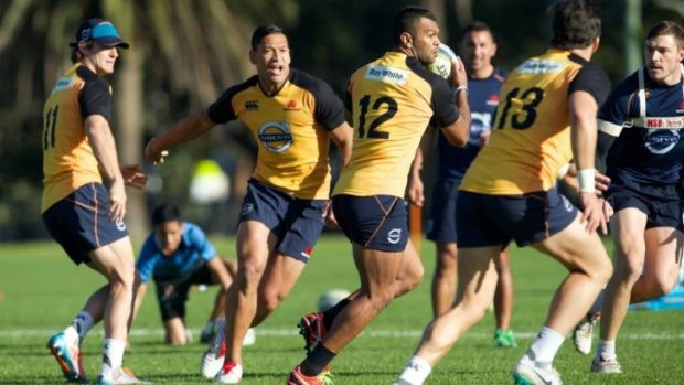 Expectations rising: The Waratahs train at Moore Park on Tuesday before meeting the Highlanders on Sunday.