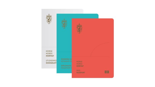明显的挪威:新护照。