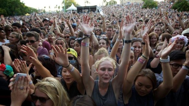 Silly season: Music festivals, such as the Laneway music festival in Rozelle, are a key part of Australia's six-month long 'rumspringa'.