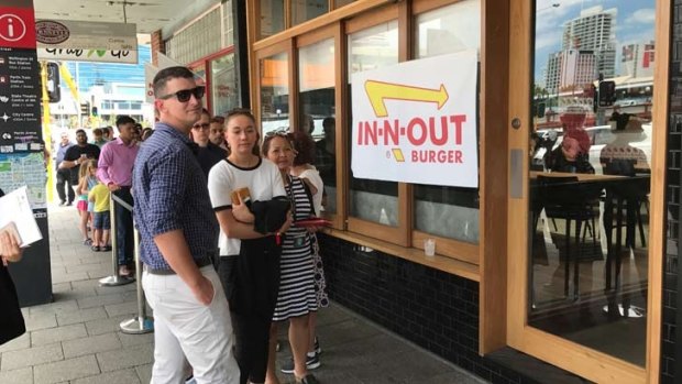 In-N-Out popped up at The Bird in Northbridge on Tuesday.
