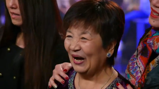 This woman flew from Singapore to see her granddaughter audition for <i>The X Factor</i>.