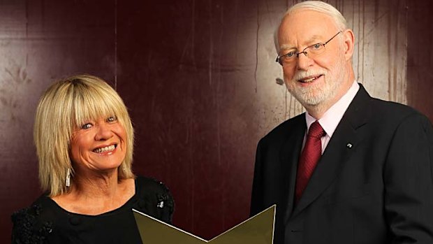 Taking a break: film critics Margaret Pomeranz and David Stratton.