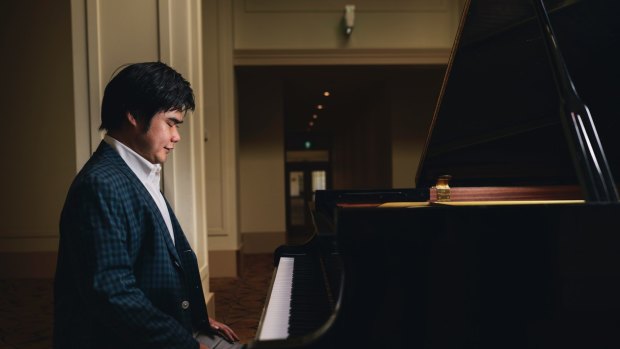 Portrait of renowned Japanese classical pianist and composer, Nobuyuki  Tsujii who will perform a special piano recital at Parliament House to mark the 40th anniversaries of the Basic Treaty between Japan and Australia
