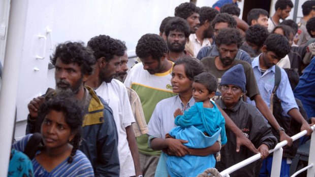 The number of asylum seekers from Sri Lanka reaching Australia has increased ten fold in 2012.