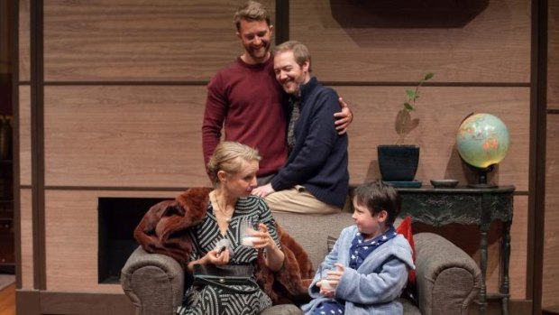 <i>Mothers and Sons</i> stars Anne Tenney (left), Tim Draxl, Jason Langley and Thomas Fisher.
