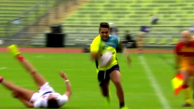 Speedster: Maurice Longbottom earned rave reviews at the Oktoberfest 7s in Munich.