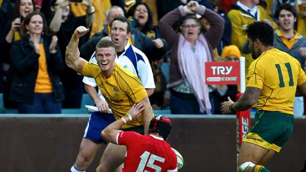 More please &#8230; the crowd enjoyed the Wallabies' recent daytime win over Wales.