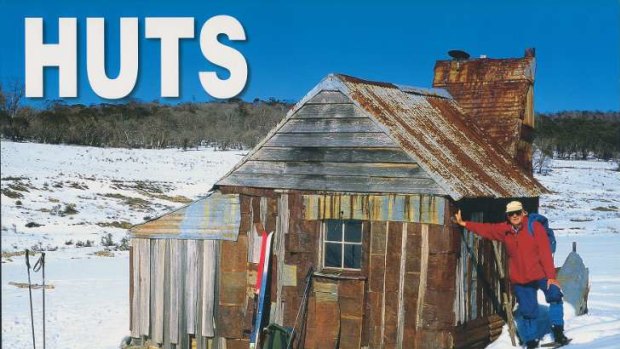 Klaus at his favourite Four Mile Hut on the front cover of his popular Huts Calendar