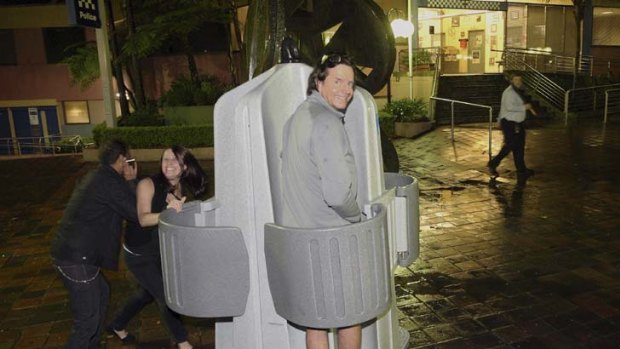 New portable urinals have been set up in key areas in Sydney.