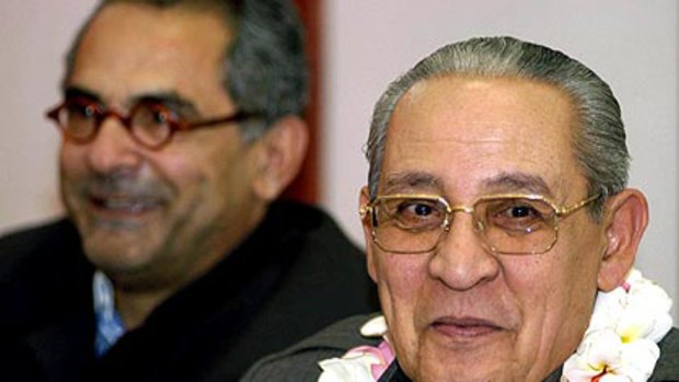 Ali Alatas (right) in 2003 with Jose Ramos Horta, now the President of East Timor.