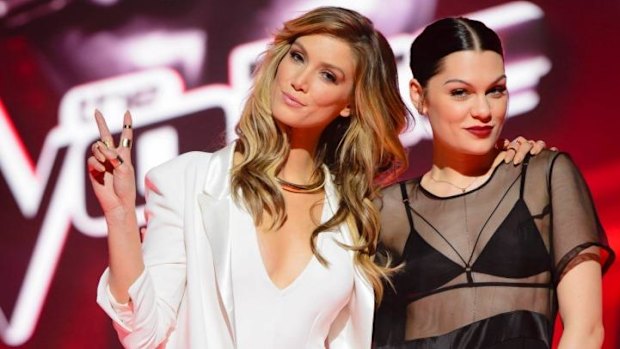 Winning: <i>The Voice Australia</i> judges Delta Goodrem and Jessie J.