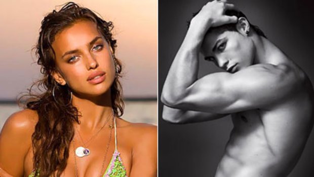 Pin-ups ... Sports Illustrated model Irina Shayk and Cristiano Ronaldo