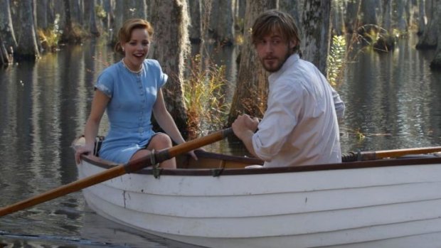Rachel McAdams and Ryan Gosling in the film version of <i>The Notebook</i>.