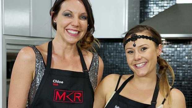 My Kitchen Rules contestants Chloe and Kelly. We don't care how many countries you've been to.