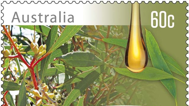 Bush fresh ... the eucalyptus-infused stamp.