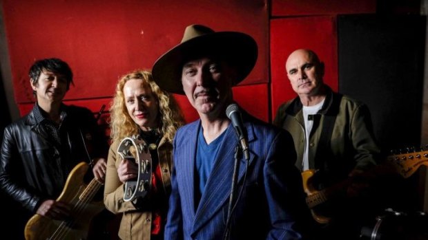 Coral Snakes, from left, Stu Thomas, Clare Moore, Dave Graney and Rod Hayward,  Absent is keyboard player Robin Casinader.
