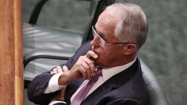 Prime Minister Malcolm Turnbull during question time on Monday. 