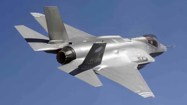 Troubled: a F-35 Joint Strike Fighter.