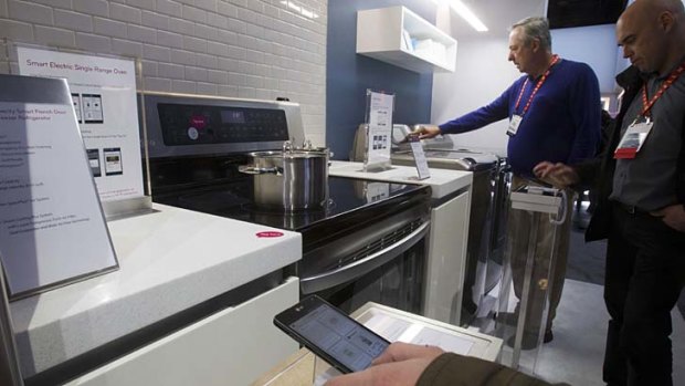 Cooked ... LG's newest smart kitchen appliances can be remotely connected to smart phones and televisions.
