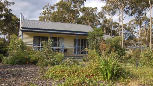 House on the hill ... Waverley House Cottages set in landscaped bush gardens.