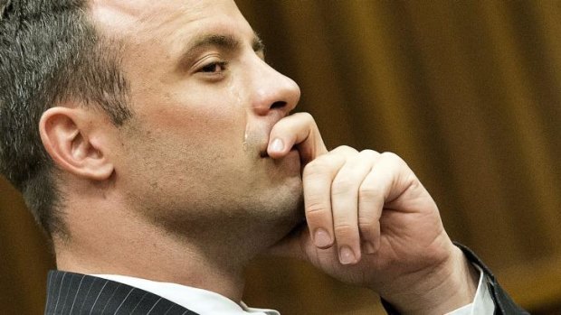 Jail time likely whether murder charge sticks: Oscar Pistorius listens to court proceedings in March.