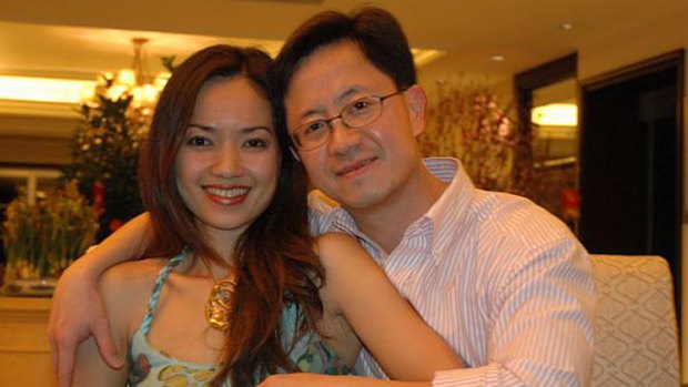 Courtroom meeting &#8230; Matthew Ng and his wife, Niki Chow.