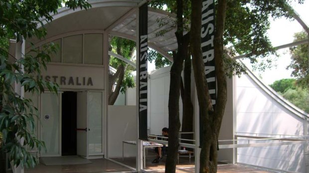 The Australian pavilion that houses the groundbreaking <i>Now + Then</i> exhibition at the Venice Biennale.