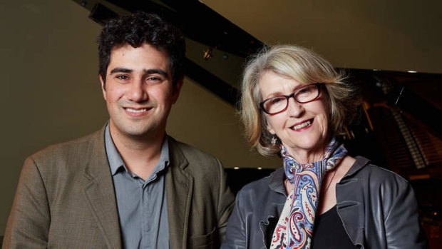 Someone to watch over me: Amir Farid with Daphne Turnbull.