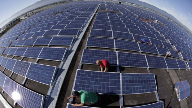 The solar panel industry is turning its attention from households to commercial users.