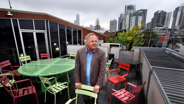 Pitzy Folk at his office and warehouse in Buckhurst Street South Melbourne where the area has been earmarked as a park.  