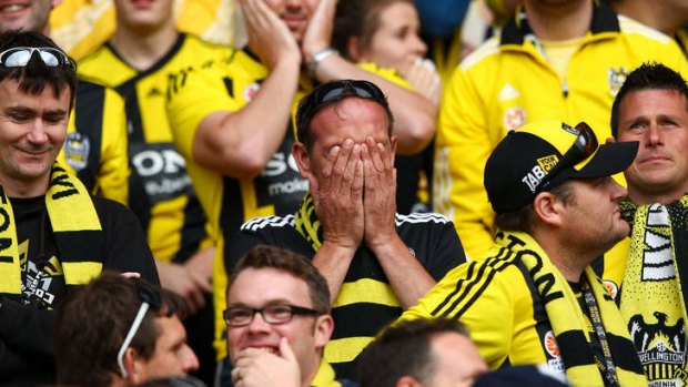 Bore draw: Exasperated fans look on as Wellington can't find a winner against Perth.