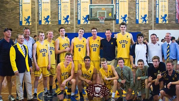 Best of the best: the Scots premiership winning basketball team.