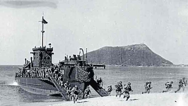 Wartime beach exercises.