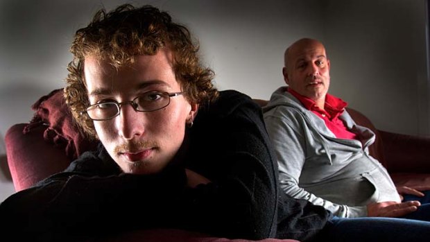 Andrew Tierney's, right, depression was written off as teen angst until he attempted suicide six years ago. Son Andrew, left, has also been diagnosed with a mental health problem.