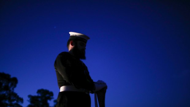 ANZAC Day dawn service at the Australian War Memorial in Canberra.
