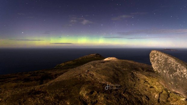 Photographer Dougal Topping captured the Southern Lights over the Southern Ocean.