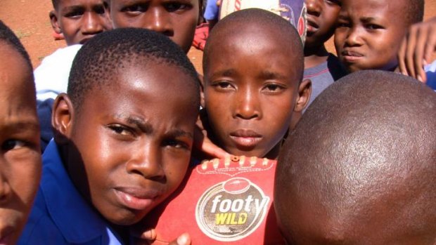 Going global: Aussie rules touches down in Africa.