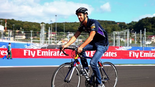 Daniel Ricciardo says he will reconsider road cycling.