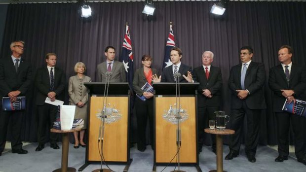 Blackest day: The now infamous Canberra press conference on doping in Australian sport.