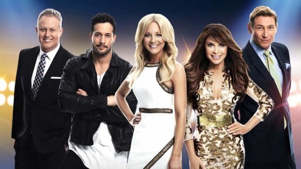 <i>So You Think You Can Dance Australia</i> with host Carrie Bickmore and judges, including Paula Abdul (left of centre).