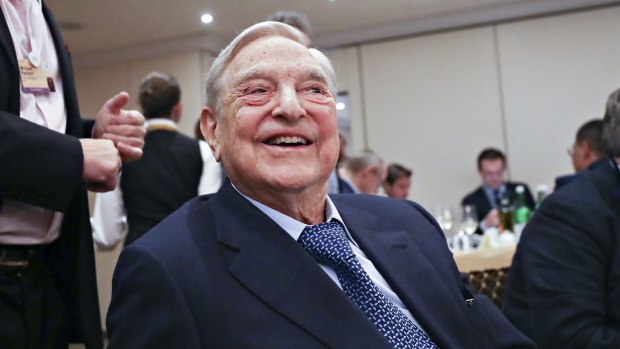 George Soros expects Donald Trump out of the White House by 2020... or earlier.
