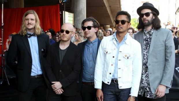 The Temper Trap on the red carpet of the 2012 ARIA awards.