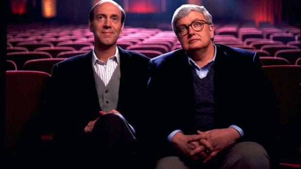 Double act: critics Roger Ebert, right, and Gene Siskel.