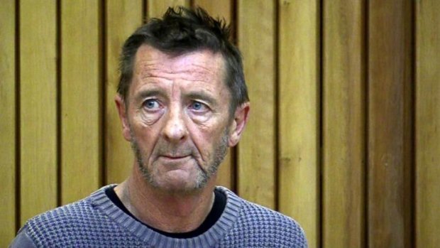 Phil Rudd in New Zealand's Tauranga District Court on Thursday.