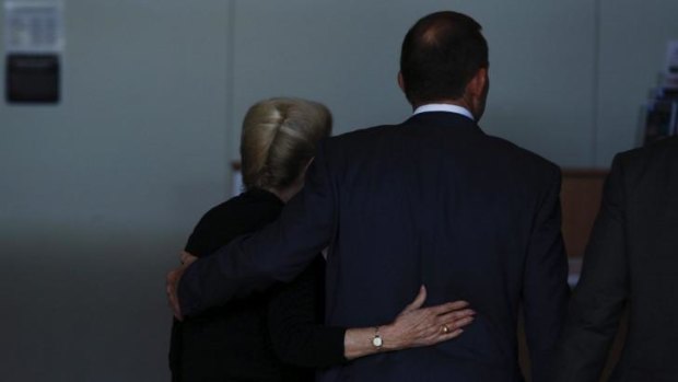 Tony Abbott and Bronwyn Bishop during for 2013 election campaign.