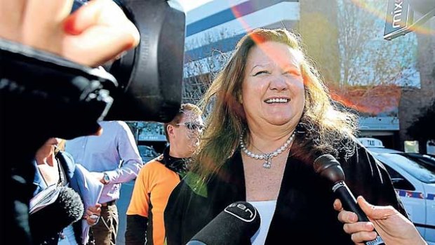 Gina Rinehart isn't interested on Fairfax for its investment potential.